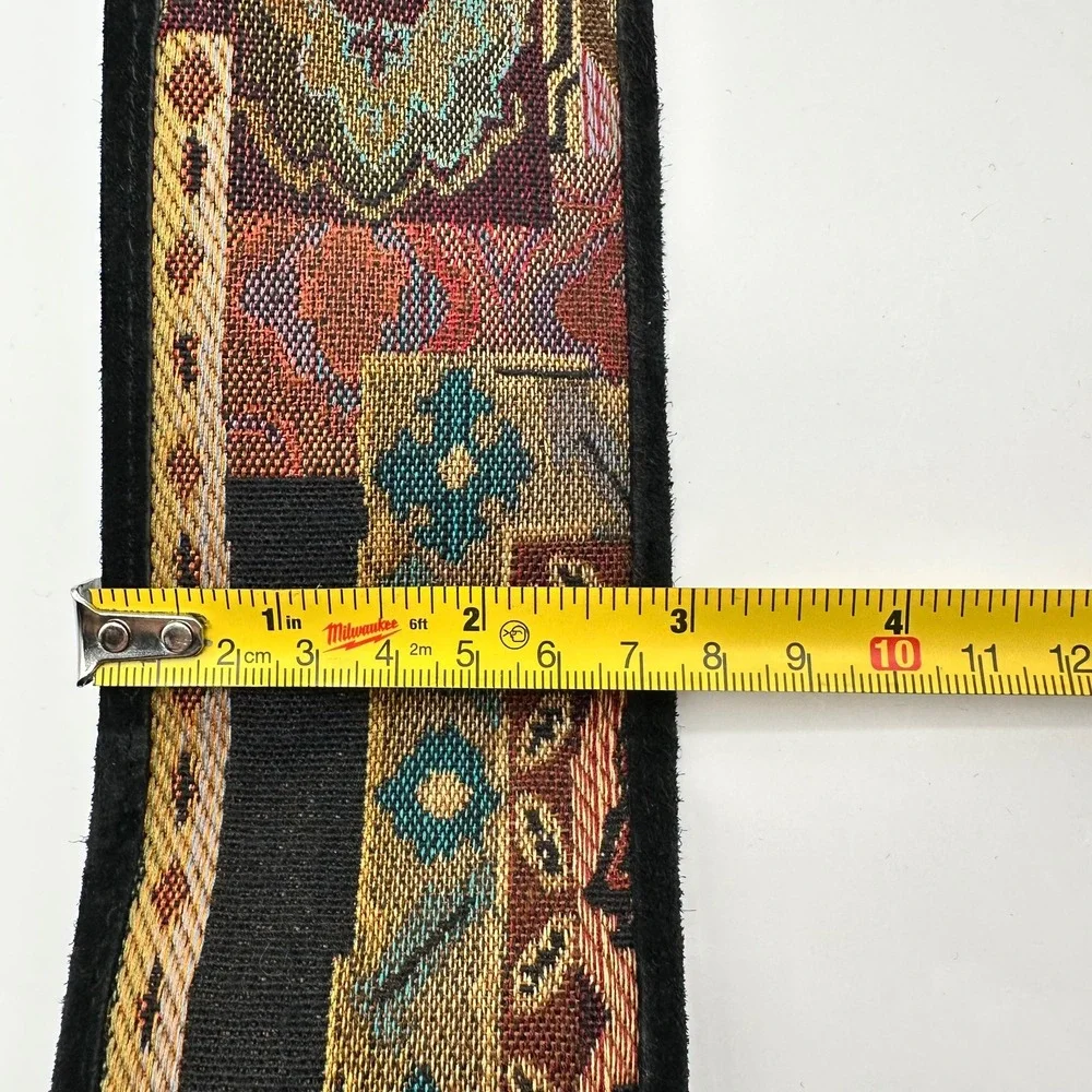 EXPRESS Vintage Tapestry Suede Wide Belt Made in‎ Italy Size S